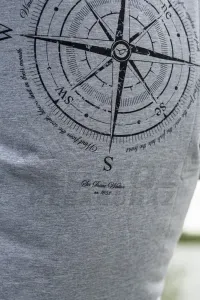 Korda Compass Tee Heather Greay – 2XL – Szürke Horgász Póló
