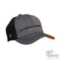 Savage Gear Strike Cap Grey Melange Black - Savage Gear Baseball Sapka