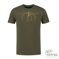 Korda LE Submerged Tee Olive Méret: S - Korda Horgász Póló