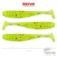 Reiva Flash Shad 15cm Fluo Sárga-Fekete-Ezüst Flitter Műcsali 3 db/csomag - Reiva Gumihal