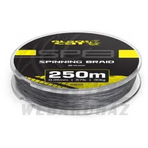 Black Cat SP8-Braid 0.36mm 30kg 250m - Fonott harcsázó pergető zsinór