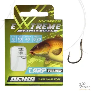 Nevis Előkötött Feeder Horog Méret: 6 - Nevis Carp Feeder Hook 40cm