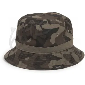 Avid Distortion Dark Camo Bucket Hat - Horgász kalap