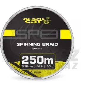 Black Cat SP8-Braid 0.41mm 37kg 250m - Fonott harcsázó pergető zsinór