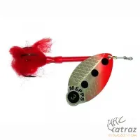 Mepps Lusox Fluo 2 Ezüst-Piros - Mepps Körforgó Villantó