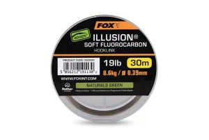 Fox Fluorocarbon Előkezsinór 0,39mm 30m - Fox Illusion Soft Fluorocarbon Hooklink Natural Green