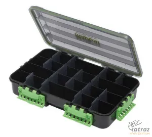 MadCat Tackle Box - MadCat Vízálló 16 Rekeszes Szerelékes Doboz Méret: 35x22x8cm