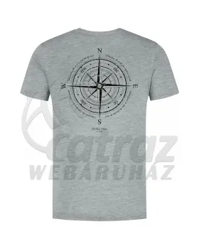 Korda Compass Tee Heather Greay – Szürke Horgász Póló