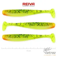 Reiva Flash Shad 15cm Neon Sárga-Piros-Fekete Flitter Műcsali 3 db/csomag - Reiva Gumihal