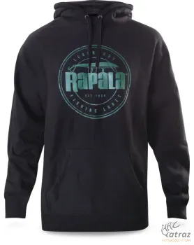 Rapala Fekete Kapucnis Pulóver Méret: S - Rapala Legend Hoodie Black