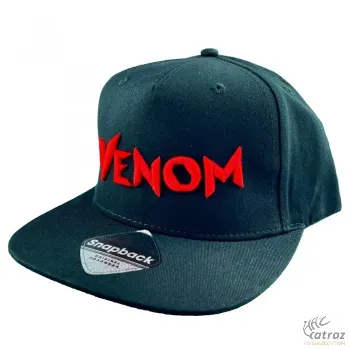 Venom Black Snapback - Venom Horgász Sapka