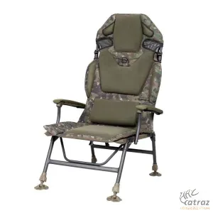 Trakker Levelite Longback Recliner Camo - Trakker Levelite Magas Háttámlájú Horgász Szék