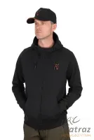 Fox Fekete Narancs Pulóver - Fox Collection LW Hoody Black & Orange