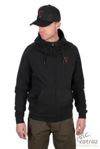 Fox Fekete Narancs Pulóver - Fox Collection LW Hoody Black & Orange