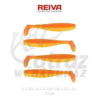 Reiva Flat Minnow Shad Shiny Orange Gumihal - Reiva Műcsali 7,5cm