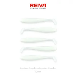Reiva Flash Shad 7,5cm Fehér Műcsali 5 db/csomag - Reiva Gumihal