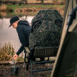 Trakker Levelite Longback Recliner Camo - Trakker Levelite Magas Háttámlájú Horgász Szék