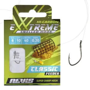 Nevis Előkötött Feeder Horog Méret: 10 - Nevis Classic Feeder Hook 40cm