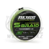 Fonott Előkezsinór Nevis S-Braid 15m 0,22mm