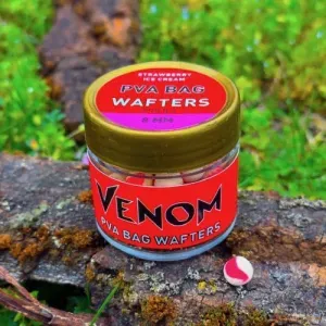 Venom PVA Bag Wafters Strawberry Ice Cream 8mm - Venom Wafter