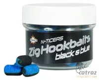 Dynamite Baits N-Ticers Zig Hookbaits 12x6mm - Fekete Kék Zig Csali