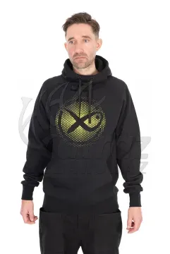 Matrix Large Fade Logo Hoody Black/Lime – M – Horgász Pulóver