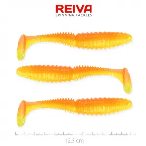 Reiva Zander Power Shad 12,5cm Shiny Orange - Reiva Gumihal