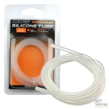 Nevis Átlátszó Szilikoncső Harcsázáshoz 100cm 4mm - Nevis Powercat Silicone Tube