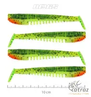 Nevis Impulse Shad Gumihal - Nevis Fluosárga-Zöld Gumihal 10cm 4db/cs