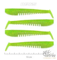 Nevis Impulse Shad Gumihal - Nevis Fluozöld-Csillám Gumihal 10cm 4db/cs