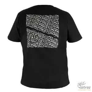 Preston Black T-Shirt Póló Méret: 3XL - Preston Innovations Horgász Póló