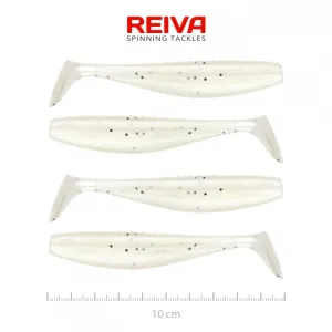 Reiva Flat Minnow Shad Pearl Dot Gumihal - Reiva Műcsali 10 cm 4 db/csomag