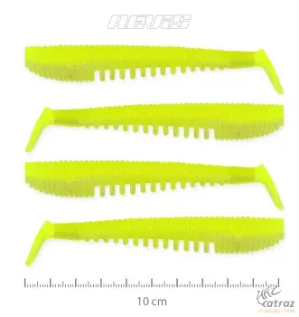 Nevis Impulse Shad Gumihal - Nevis Citromsárga Gumihal 10cm 4db/cs