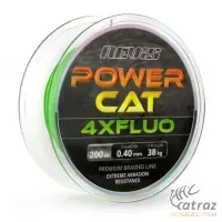 Nevis Powercat 4XFluo 200m 0,50mm - Nevis Harcsázó Fonott Zsinór