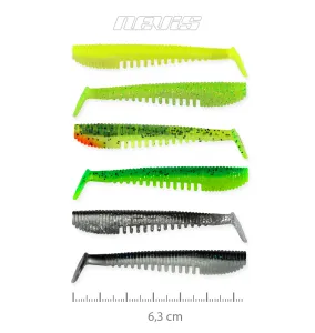Nevis Impulse Shad Gumihal - Nevis Vegyes Színű Gumihal 6,3cm 6 db/cs
