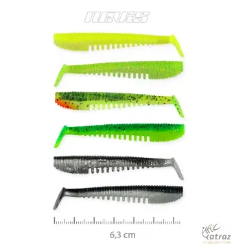 Nevis Impulse Shad Gumihal - Nevis Vegyes Színű Gumihal 6,3cm 6 db/cs