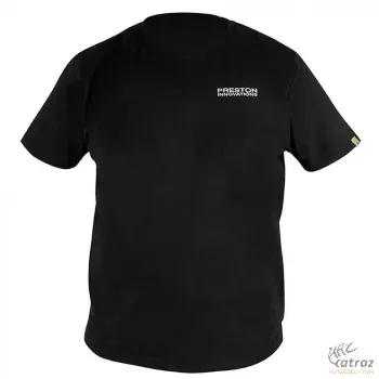 Preston Black T-Shirt Póló Méret: L - Preston Innovations Horgász Póló