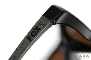Fox Napszemüveg Barna Lencse Fekete Keret Zöld Szár - Fox Collection Wraps Brown Lens
