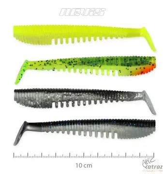 Nevis Impulse Shad Gumihal - Nevis Vegyes Színű Gumihal 10cm 4db/cs