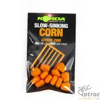 Korda Slow Sinking Corn Citrus Zing Orange - Korda Süllyedő Gumikukorica