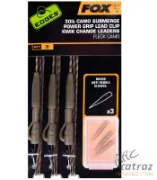 Fox Ólomkapcsos Bojlis Végszerelék - Fox Submerge Camo Power Grip Lead Clip Kwik Change 40lb Kit