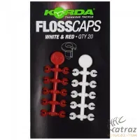 Korda Csali Stopper Fehér-Piros - Korda Floss Caps Csalirögzítő