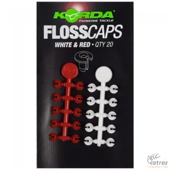 Korda Csali Stopper Fehér-Piros - Korda Floss Caps Csalirögzítő