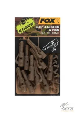 Fox Edges Camo Slik Lead Clip & Pegs Size 10 - Fox Camo 10-es Ólomkapocs