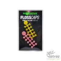 Korda Csali Stopper Pink-Sárga - Korda Floss Caps Csalirögzítő