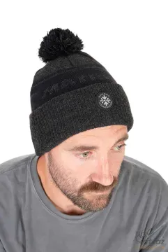 Matrix Grey Sherpa Bobble Hat - Matrix Bojtos Vastag Téli Sapka