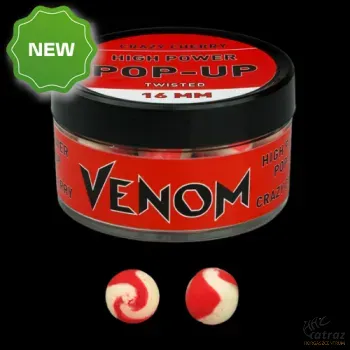 Venom High Power Pop-Up Boilie 16mm Crazy Cherry - Venom Pop-Up Csali