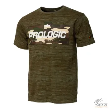 PrologicBark Print Olive  T-Shirt Méret: L - Prologic Horgász Póló