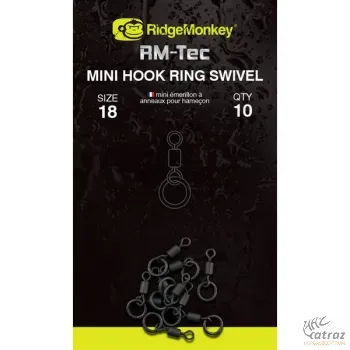 RidgeMonkey Forgó - RM-Tec Mini Hook Ring Swivel Micro 18-as
