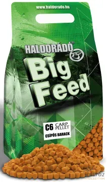 Haldorádó Big Feed C6 Pellet Csípős Barack 2 kg - Haldorádó Csípős Barack Etető Pellet